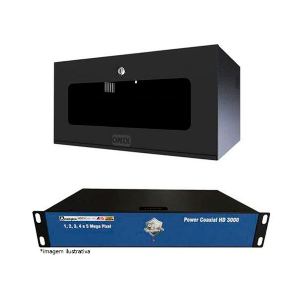 Kit Mini Rack 5U + Power Coaxial 16 Ch - Onix | MadeiraMadeira