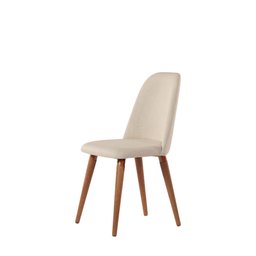Cadeira New Drop - Natural C/ Linho Bege - Cobre - 1