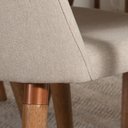 Ver imagem 4 de Cadeira New Drop - Natural C/ Linho Bege - Cobre