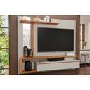 Ver imagem 1 de Home P/ Tv até 60 Pol Treviso C/ 1 Porta e Nicho 180x153cm Off White/cinamomo - Permóbili