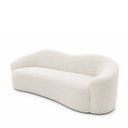 Ver imagem 7 de Kit Sofá + Puf Star 190 cm Orgânico 2 Lugares Sala Recepção:Off White