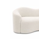 Ver imagem 6 de Kit Sofá + Puf Star 190 cm Orgânico 2 Lugares Sala Recepção:Off White