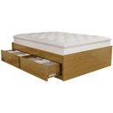 Ver imagem 6 de Cama Casal Queen Base Box 160cm 4 Gavetas Libon Mel B11 - Mpozenato