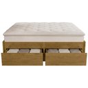 Ver imagem 5 de Cama Casal Queen Base Box 160cm 4 Gavetas Libon Mel B11 - Mpozenato