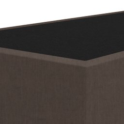 Base Cama Box Viúva Veludo Bordado Marrom Skybox - 5