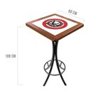 Ver imagem 2 de Mesa Alta Bar Quadrada de Madeira Maciça e Azulejo Empório Tambo - Duff - Imbuia