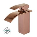 Ver imagem 1 de Torneira Cascata Monocomando Banheiro Lavabo Rose Gold Luxo.