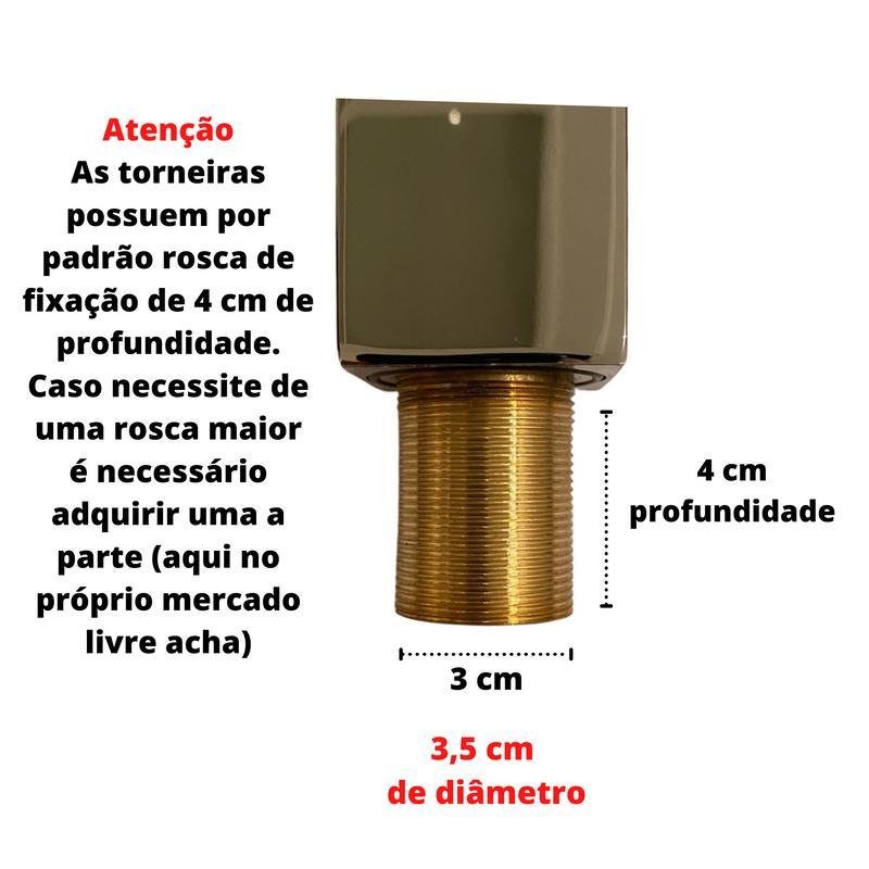 Torneira Cascata Monocomando Banheiro Lavabo Rose Gold Luxo. - 6