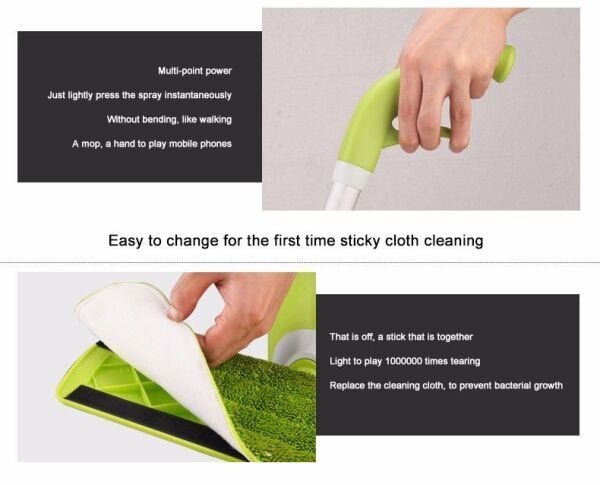 Water Spray Mop Mob Spray Limpeza Mop Lava E Seca - China Mop and