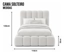 Ver imagem 3 de Cama Estofada com Cabeceira Turquesa Solteiro para Quarto Confortável