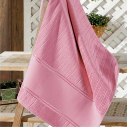 Toalha Banho Dohler Velour Artesanalle Cinza 70cm X 140cm - 1