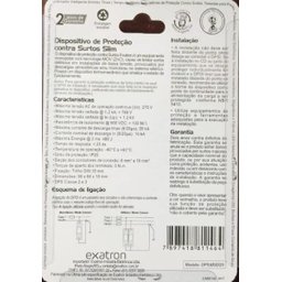 Dispositivo De Proteção Contra Surtos DPS 20ka Bivolt Exatron - 3