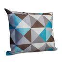 Ver imagem 2 de Kit 2 Almofadas Decorativa Quadrado 45x45 Cm Cm Sala Quarto Sofá Suede Estampa Azul Eli Móveis e D