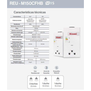 Ver imagem 5 de Aquecedor De Água A Gás Rinnai M150 Feh Branco 15 Litros  Bivolt Gás GN (mecânico)