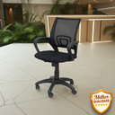 Ver imagem 2 de Kit 6 Cadeiras de Escritório Nelis Base Pp - Preta