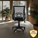 Ver imagem 6 de Kit 6 Cadeiras de Escritório Nelis Base Pp - Preta