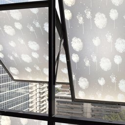 Película Adesivo Eletrostática Estática Vidro Dente de Leão - 3