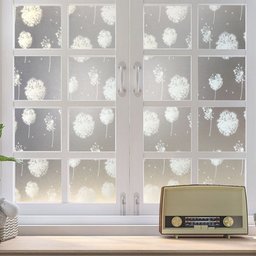 Película Adesivo Eletrostática Estática Vidro Dente de Leão - 4