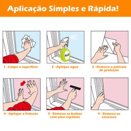 Película Adesivo Eletrostática Estática 3d Vidro Holografica - 6