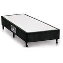 Ver imagem 1 de Cama Box Base Solteiro Lux Chenille Black (78x188x23) - Castor