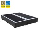 Ver imagem 2 de Box Queen Bipartido Sintético Mega Cama Cinza 158x198x42