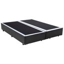Ver imagem 1 de Box Queen Bipartido Sintético Mega Cama Cinza 158x198x42