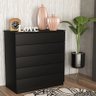 Cômoda 5 Gavetas Premium Tcil Preto Fosco - 2