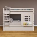 Ver imagem 1 de Treliche Infantil com Janela Madeira Maciça Branco Housin