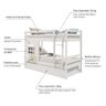 Treliche Infantil com Janela Madeira Maciça Branco Housin - 3