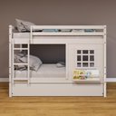 Ver imagem 1 de Treliche Infantil com Janela Madeira Maciça Branco Housin