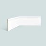 Rodapé de Poliestireno Espaçofloor Frisado Slim Branco 10cm X 10mm X 2,20m - 1