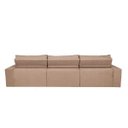 Ver imagem 6 de Sofá Cairo 3,82M Retrátil e Reclinável com Molas No Assento e 6 Almofadas Tecido Suede