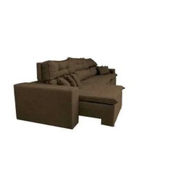 Sofá Cairo 4,12M Retrátil e Reclinável com Molas No Assento e 6 Almofadas Tecido Suede - 8