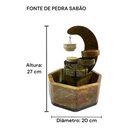 Ver imagem 4 de Fonte Cascata Lua com Aromatizador em Pedra Sabão