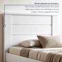 Ver mais imagens de Cama de Solteiro Lily Conquista Móveis Branco