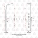 Ver imagem 5 de Ducha Vertical Com Hidro Pirajuí Pingoo.casa - Prata