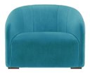 Ver imagem 2 de Poltrona Decorativa Lara Suede Azul Turquesa - Lm Decor