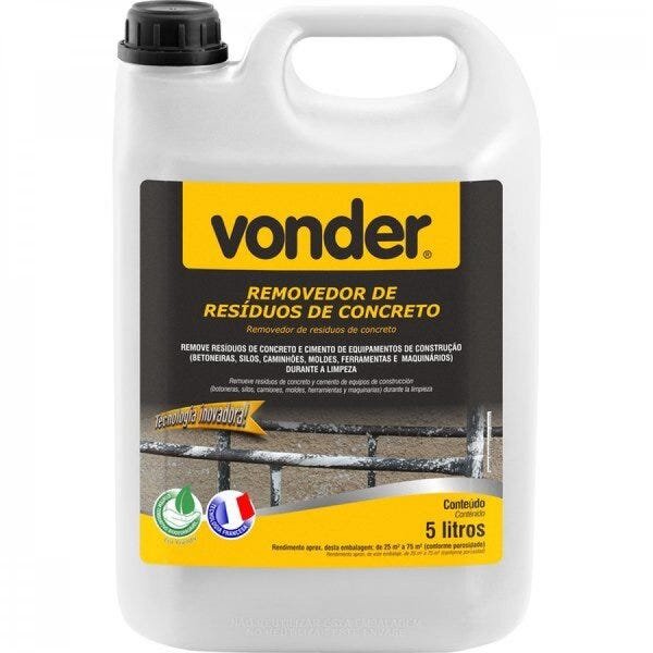 Removedor de resíduos de concreto biodegradável 5 litros Vonder