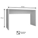 Ver imagem 5 de Conjunto Escritório 2 Peças Mesa Gávea e Estante Office Branco - Móveis Leão