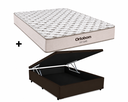 Ver imagem 3 de Cama Box Bau Casal Marrom Colchão Fit D45 Espuma 138x188 - Ortobom