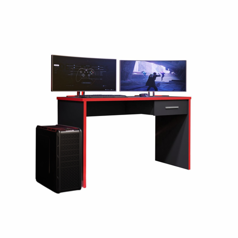 Mesa para Computador Notebook Desk Game Drx 9000 Preto/vermelho - Móveis Leão