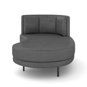 Ver imagem 4 de Sofá Chaise Longue Sala de Estar Living Lucca Direito D02 Corano Cinza C-03 - Lyam Decor