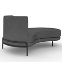 Ver imagem 7 de Sofá Chaise Longue Sala de Estar Living Lucca Direito D02 Corano Cinza C-03 - Lyam Decor