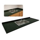 Ver imagem 1 de Pia de Cozinha 150cm Granito Verde Ubatuba com Cuba Gourmet: Verde Ubatuba