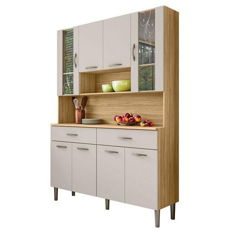 Kit Cozinha Golden 8 Portas Freijó Soft - Kits Paraná