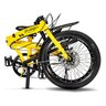 Bicicleta Dobrável Pliage Plus Two Dogs Aro 20 Shimano 7v:Amarelo - 2