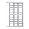 Porta Balcão em Alumínio 3 Folhas 210 x 150 x 11,4 cm 1 Folha Fixa 2 Móveis Direita Travessa - 2