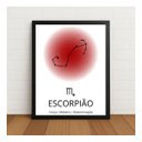 Ver imagem 4 de Quadro Constelação Signo Escorpião 33x24cm com Vidro