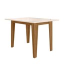 Ver imagem 6 de Conjunto Mesa de Jantar Kate 120cm Vidro 4 Cadeiras Jade Revestidas em Suede Carvalho/Bege/Off White