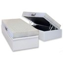 Ver imagem 1 de Cama Box Baú Solteiro: Colchão Ortopédico Herval D28 / Ag65 Frontier + Base Crc Courano White(